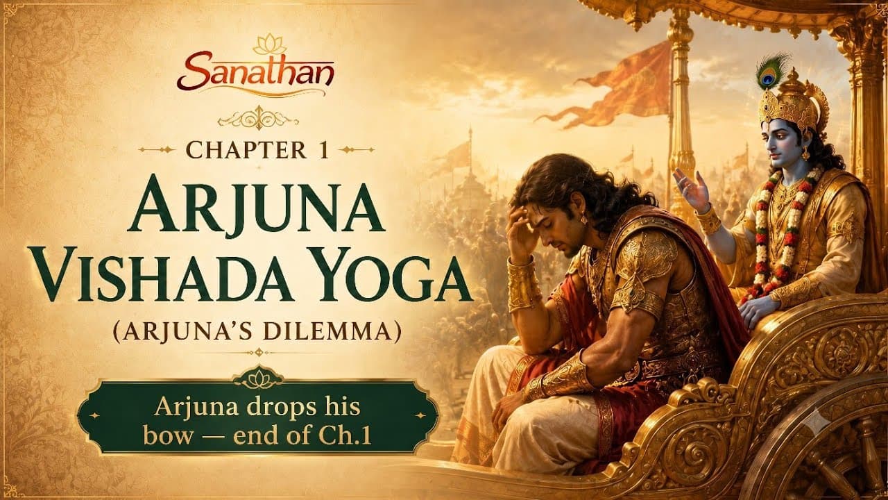 Arjuna Vishada Yoga Explained — Chapter 1 Bhagavad Gita | Why Arjuna Refused to Fight