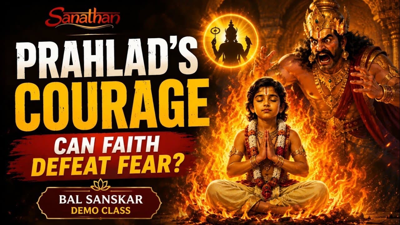 Prahlad's Courage — Can Faith Defeat Fear? | Sanathan Hindu Temple Insights